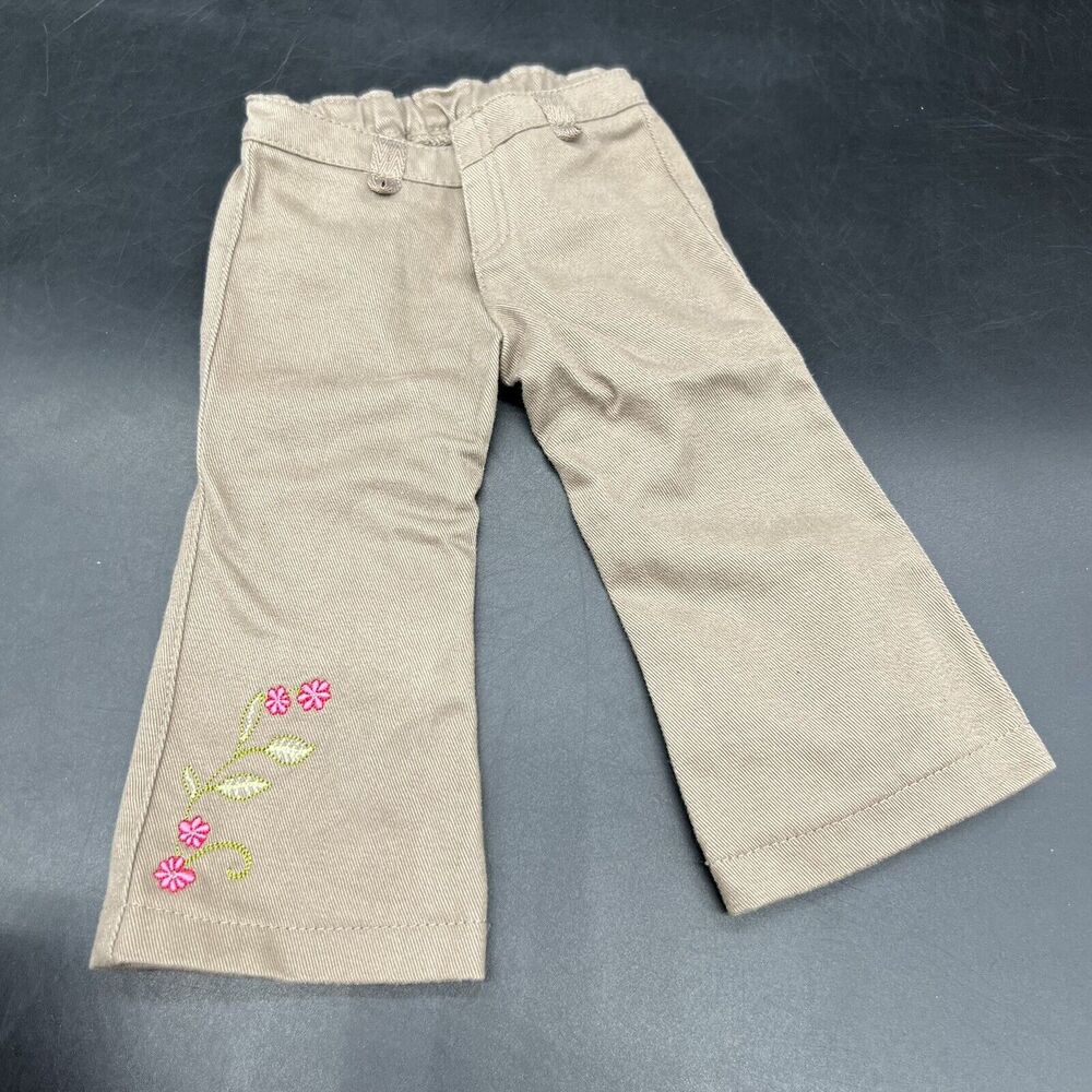 American Girl Doll Just Like You Photographer Brown Pants Only Flowers Retired